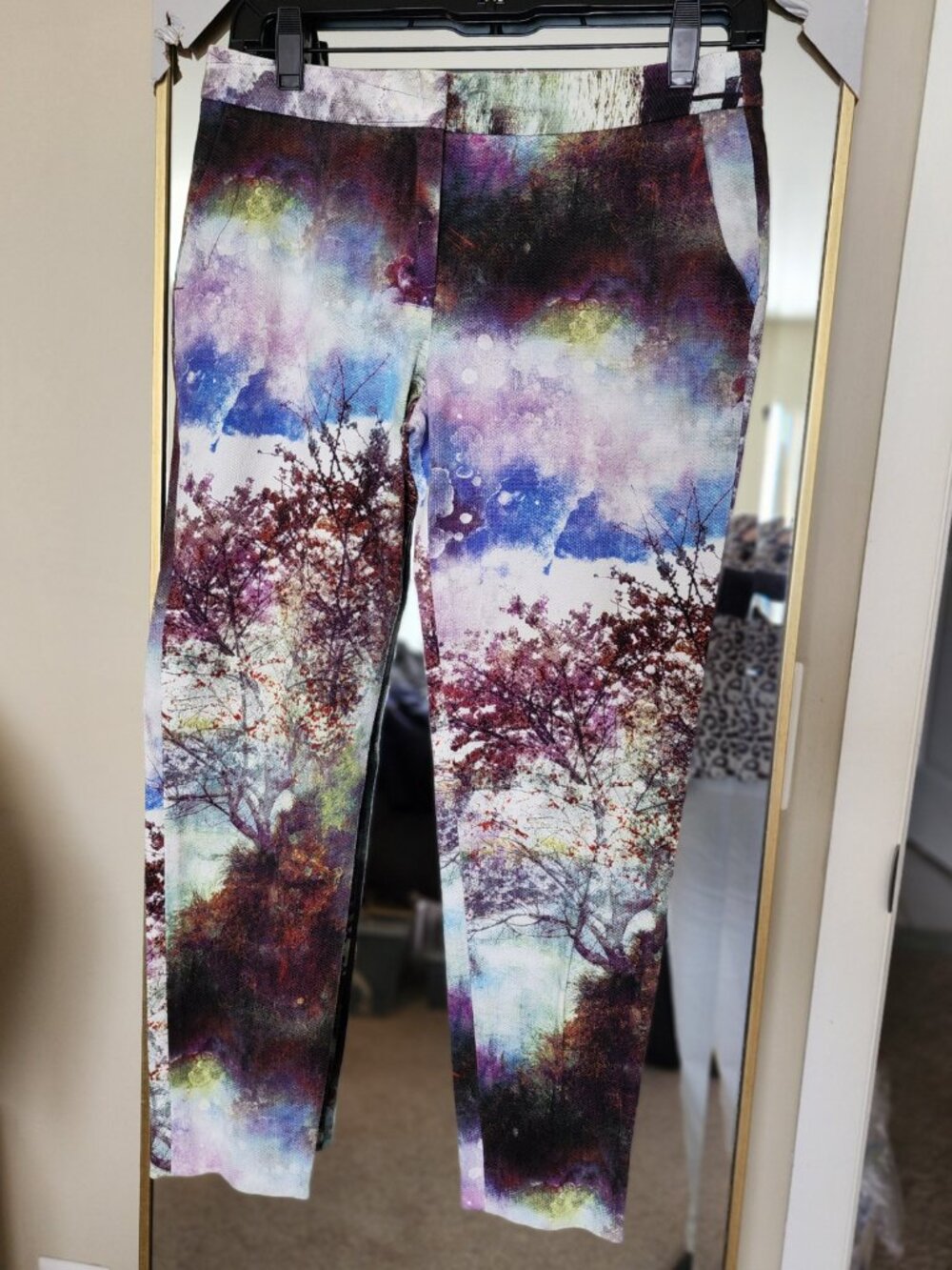Zara Watercolor pants Size S
